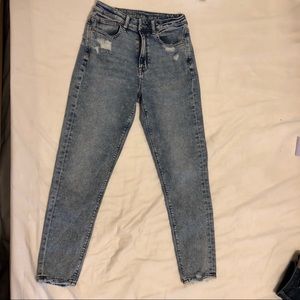 American Eagle Mom Jeans - stretch, stonewash
